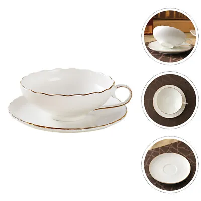 Buy Coffee Glasses Royal Tea Cups Saucers Modern Tea Cups Fine Bone China Mug • 16.15£