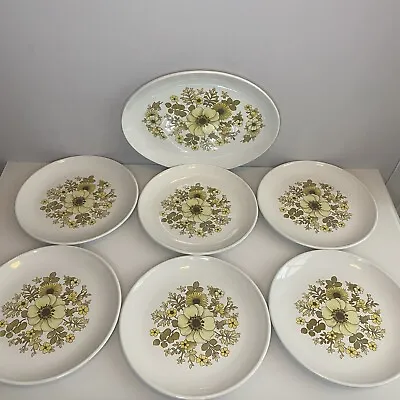 Buy Hostess Tableware Debutante Dinner & Serving Plates (x7) Retro Vintage Floral • 34.99£