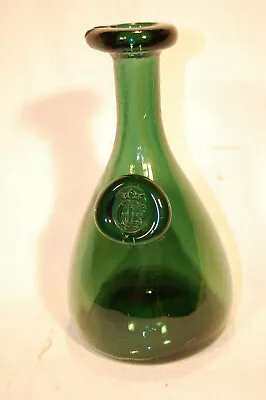 Buy Vintage Holmegaard Cherry Elsinore Wine Bottle Green Glass Carafe CE Crown • 23.62£