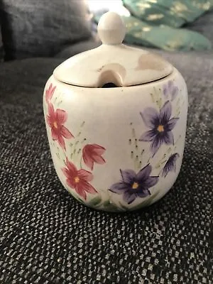 Buy E Radford England Hand Painted Lidded Preserve Jar Vintage Pottery Exc Condition • 5.50£