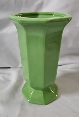 Buy Vintage Haeger 198 Usa 6   Green Art Ware  Pottery Vase • 28.81£