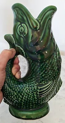 Buy 9  Green Dartmouth Pottery Gurgle Glug Jug Devon England ***OBO*** • 71.24£