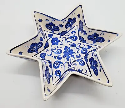 Buy Vintage Antique STAR Design Kutahya Ceramic Handmade Plate Turkish Tile Dish • 35.53£