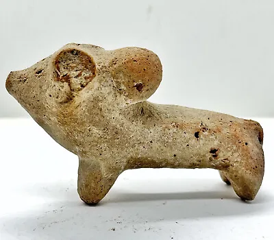 Buy Authentic Indus Valley Harappian Bull Figure Clay Artifact - Circa 2600-2000 BC • 110.69£