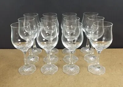 Buy 12 Rosenthal Crystal Monbijou 6 3/8  Red Wine Glasses Textured Base   • 226.84£