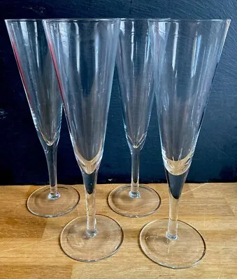 Buy Champagne Flute Glass Set Of 4 Prosecco Wine Glasses Celebration V Shaped IStyle • 25£