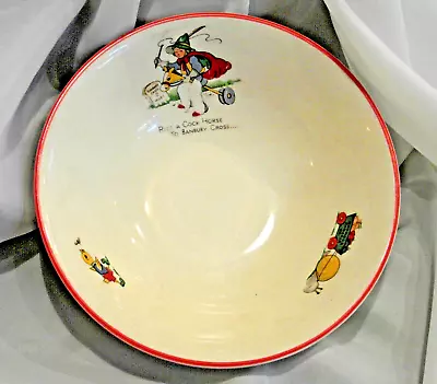 Buy Vintage Gray's Pottery Child's Nursery Rhyme Bowl Ride Cock Horse • 2.99£