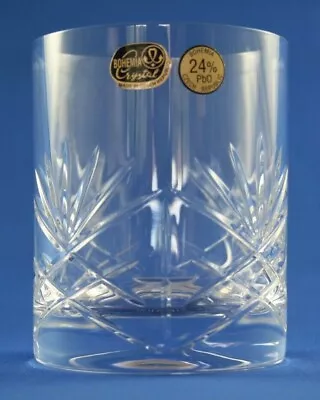 Buy BOHEMIA CRYSTAL - HERITAGE DESIGN LARGE WHISKY GLASS 24% LEAD CRYSTAL  9.8cm • 16£