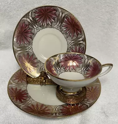 Buy Vtg Winterling Roslau Bavaria China 3 Pc Set Tea Cup, Saucer & Dessert Plate • 33.20£