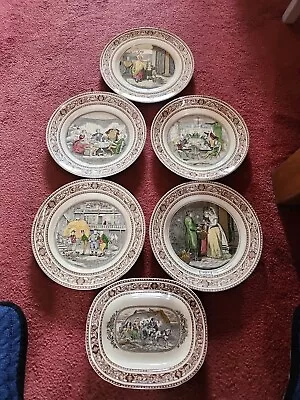 Buy Set Of 6 ~ Adams China England Cries Of London Dinner / Serving Plates • 99.95£