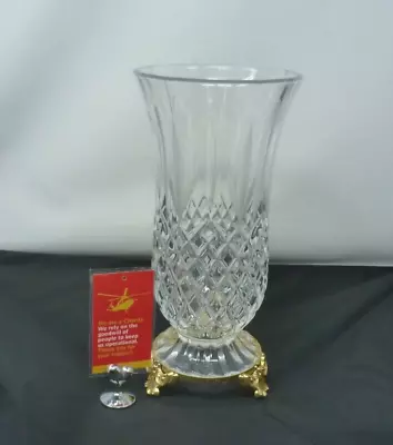 Buy Killarney Cut Glass Vase With Gold Base                                    F2 • 5.95£