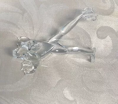 Buy Unusual Vintage Crystal Clear Blown Glass Frog Ornament RARE • 12.12£