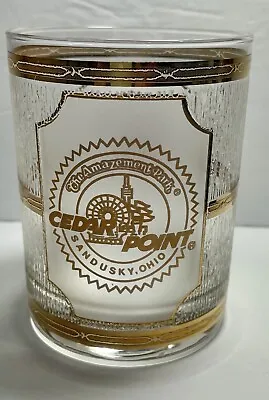 Buy MCM Culver Barware Rocks Glasses  22k Gold Frosted Cedar Point Sandusky Ohio • 10.59£
