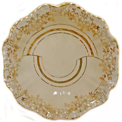 Buy Art Deco 1920s Gold Gilt Chintz Plate Saucer TF&S Thomas Forester Phoenix China • 14£