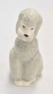 Buy Vintage Szeiler Poodle Dog Grey Figurine Statue Ornament • 22.95£