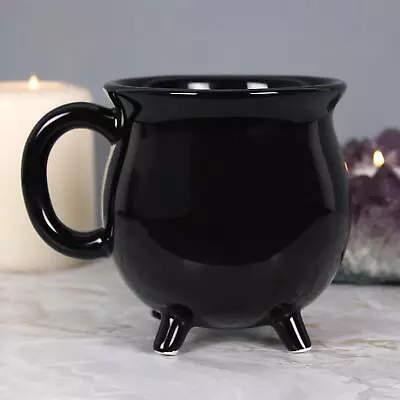 Buy Black Cauldron Coffee Mug New Bone Chine Tea Cup Witches Spooky Halloween Gift • 8.40£
