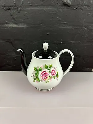 Buy Queen Anne China England Margaret Pink Rose Tea Pot 1.5 Pints • 49.99£