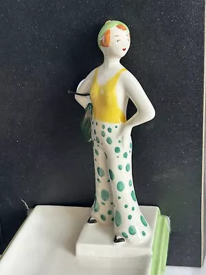 Buy Wedgwood Bizarre By Clarice Cliff Collectors Club 1999 Centenary Green Lady • 79.99£