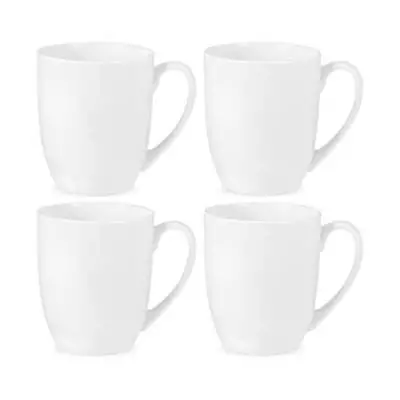 Buy Royal Worcester Serendipity White Set Of 4 Barrel Shape Mugs • 20.40£