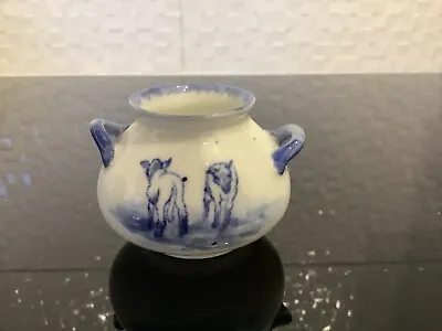 Buy Very Rare Royal Doulton Series Ware Blue Lambs Miniature Two Handled Pot • 75£