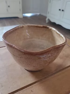 Buy Vintage Hand Thrown Studio Pottery Serving Bowl • 12.99£