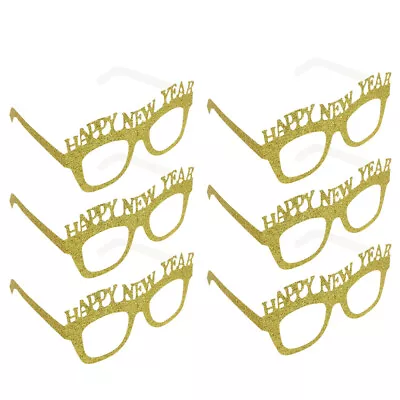 Buy  10 Pcs Glitter Eyeglasses Christmas Props Banquet Party New Year's Eve • 9.19£