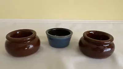 Buy Vintage Stoneware Pinch Pots - 2 Pearsons And 1 Guernsey Pottery Available • 6£