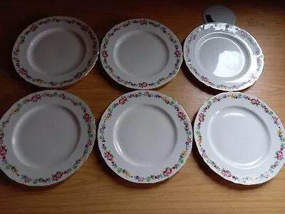 Buy 6 X Vintage Alfred Meakin Harmony Shape Lunch/snack Plate, 8  - USA Ref. 78288 • 30£