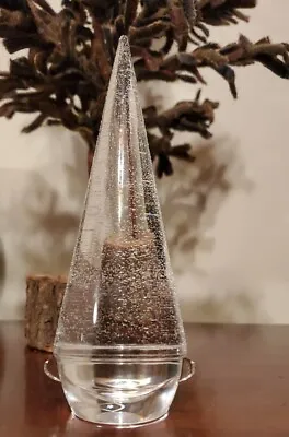 Buy Vtg ORREFORS Crystal Santa Elf BIG TREE HAT Christmas Modern Swedish Glass Odd • 47.20£