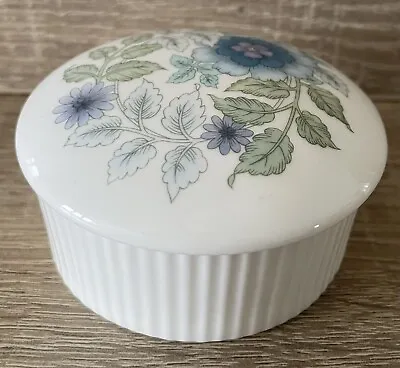 Buy Wedgwood Floral Pattern Bone China Trinket Box With Lid • 8.50£