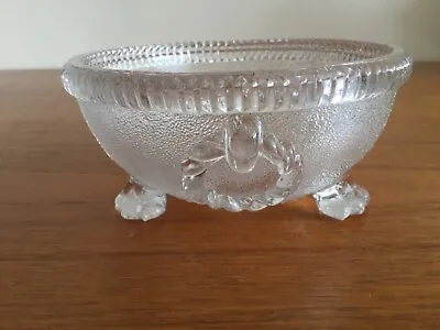 Buy Vintage Davidson Moonshine Pearline Small Bowl With Feet • 15£