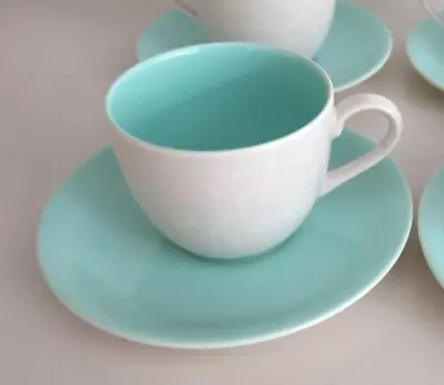 Buy Twintone Poole Pottery Ice Green And Seagull  Coffee Tea Cup & Saucer NEW • 10.99£