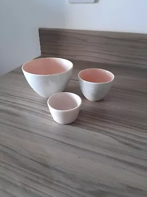 Buy Poole Pottery Twintone Peach And Twintone Small Bowls • 7£