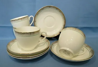 Buy Vintage Paladin China Hughes (Fenton) Ltd 4 X Tea Cups & 5 X Saucers • 5£