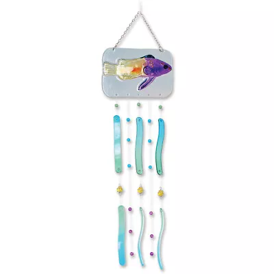 Buy Glass Tropical Fish Chimes By Premier Design • 26.48£