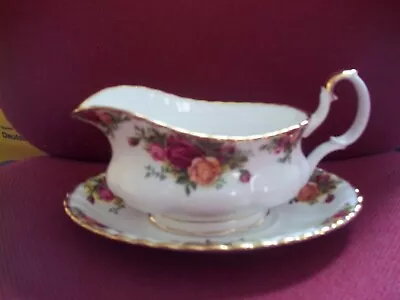 Buy Royal Albert Old Country Roses Gravy Boat And Stand • 12£