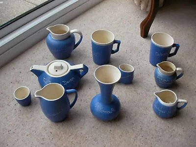 Buy Blue And White Devon Pottery Collection X 10 - Good Condition Job Lot BARGAIN! • 15£