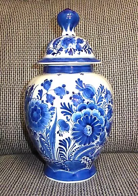 Buy !!!! Royal Delft De Porcelene Fles Beautiful Ceramic Lid Vase!!!!! • 128.27£