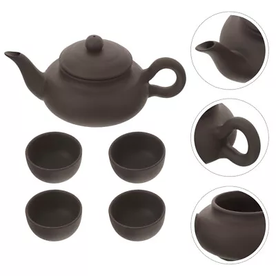 Buy 1 Set Of Ceramic Cup Antique Teapot With Cup Kung Fu Tea Set Tea Kettle • 16.75£