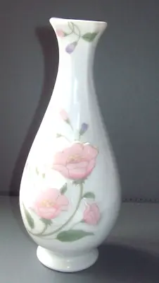 Buy White Japanese 1989 St Michael China Floral Flowery Bud Vase Ref No 402 • 8£