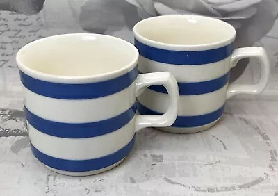 Buy 2 X Vintage Blue & White Cornishware Style Mugs Ireland • 10£