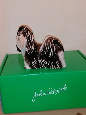 Buy JOHN BESWICK DOG SHIH TZU BROWN & CREAM GLOSS PERFECT BOXED Pristine Condition • 21.99£