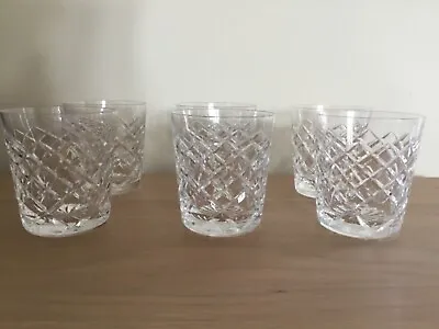 Buy Waterford Crystal - Tyrone Cut - Old Fashioned Glasses X 6 Used Condition • 70£