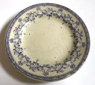 Buy INDIAN STONE CHINA Vintage Small Glazed Plate BLUE & WHITE Pattern 12cm Dia. • 9.99£