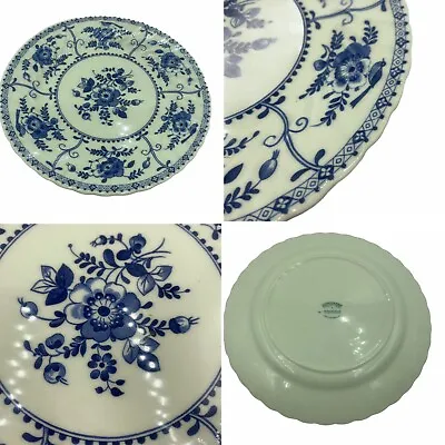 Buy Vintage Johnson Brothers Indies Blue & White China Medium Plate Made In England • 11.50£