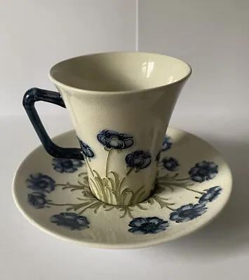 Buy William Moorcroft For Macintyre Blue Poppy Demitasse Cup And Saucer - Rare • 235£