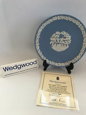 Buy Wedgwood Blue Plate  The First Settlement  Limited Edition . • 19.99£