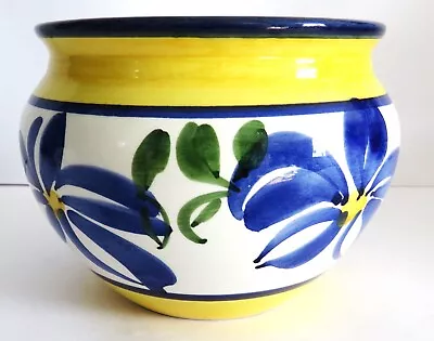 Buy Hand Painted Spanish Style Ceramic Flower Cachet Pot • 15.99£