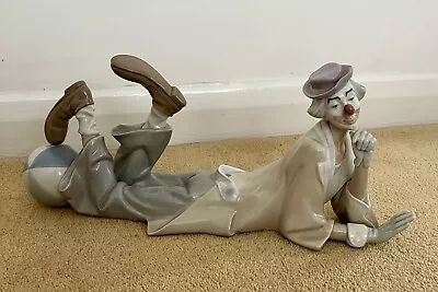 Buy Large Lladro Clown Lying Down With Beach Ball ~ 4618 Retired Piece • 100£