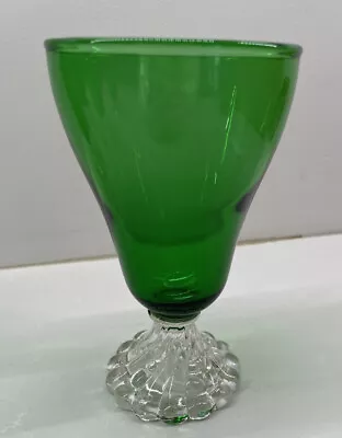 Buy Vintage Anchor Hocking Emerald Green Boopie Burple 5 7/8” Water Goblets • 8.02£